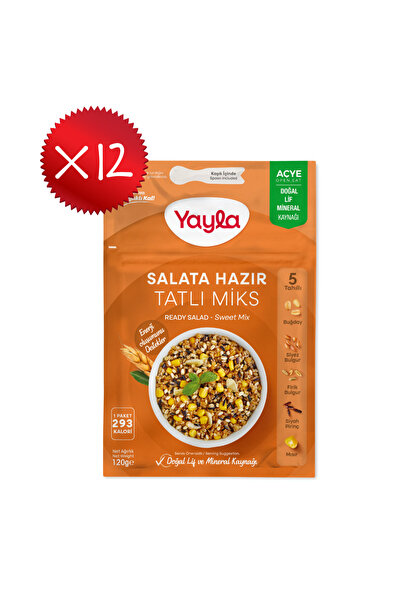 Yayla Salata Hazır Tatlı Miks 120 gr x12
