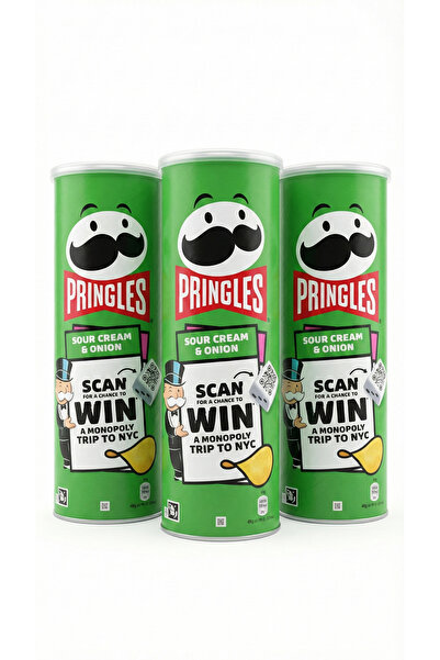 Pringles Sour Cream & Onion 3 x 165gr