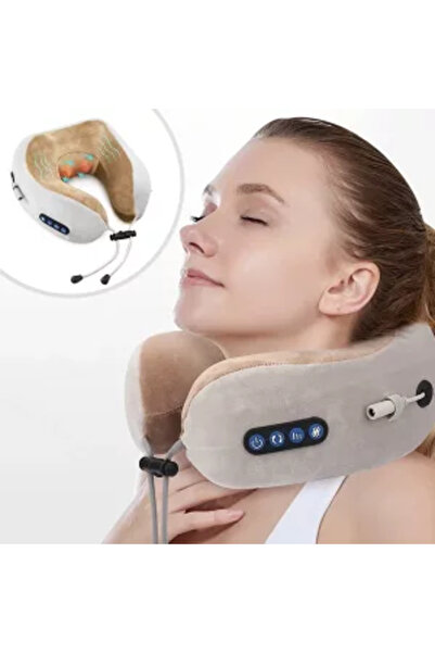 OME Travel Pillow with Massage for Neck in U Shape