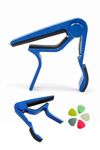 YANKI Fc-75Bl Metal Capo – Blue |   Classical & Acoustic Guitar, Binding Matc...