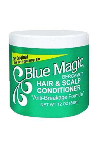 Blue Magic عبوة من قطعتين من بلسم الشعر وفروة الرأس برائحة البرغموت