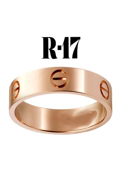 NKIE JEWELS خاتم كارتييه عادي لون روز مقاس 17