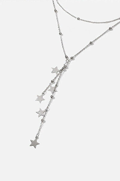 NKIE JEWELS قلادة فيرسا نسائية لون فضي