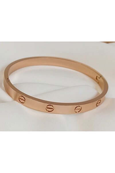 Trenddora سوار معصم من خليط معدني كارتييه روز