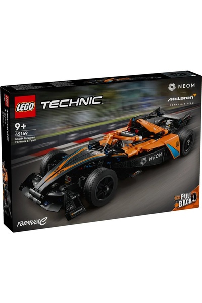 LEGO Mașină de curse Technic NEOM McLaren Formula E (42169), 9 ani+, 452 piese