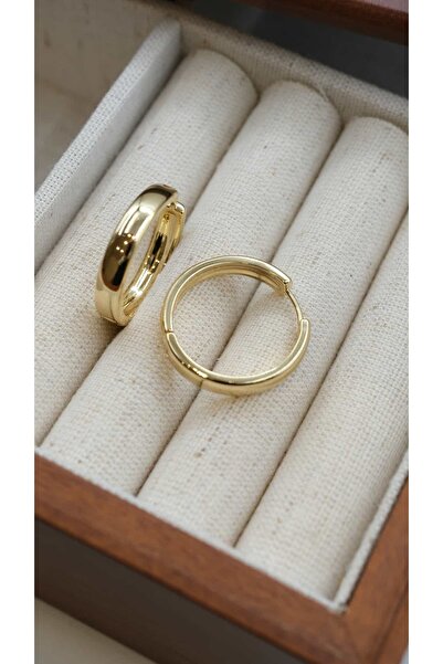 Jerie Gold XP Kalın Bombeli Halka Küpe