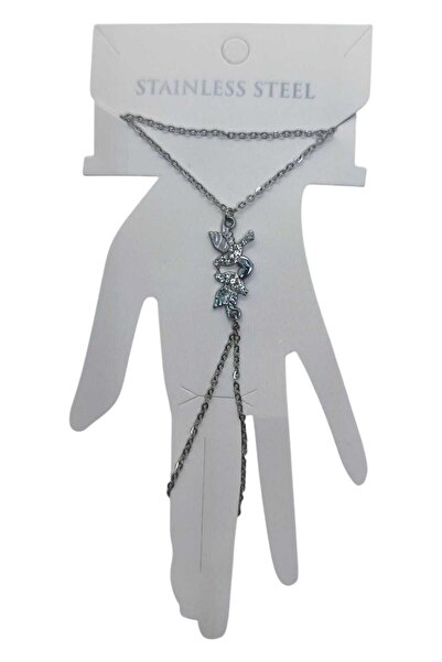 NKIE JEWELS Silver Color Bird Steel Shahmeran - 3548