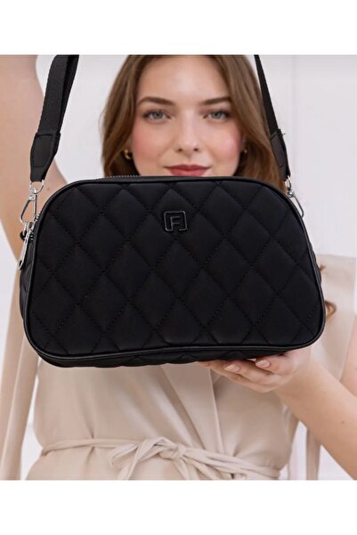 FARBAG AYARLANABİLİR ASKILI 4 GÖZLÜ NAKIŞLI KADIN OMUZ ÇANTASI