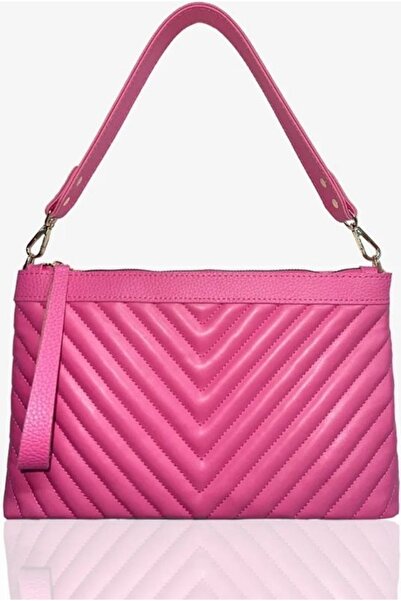 FARBAG Siyah Nakışlı Suni Deri Portföy Ve Omuz Çantası