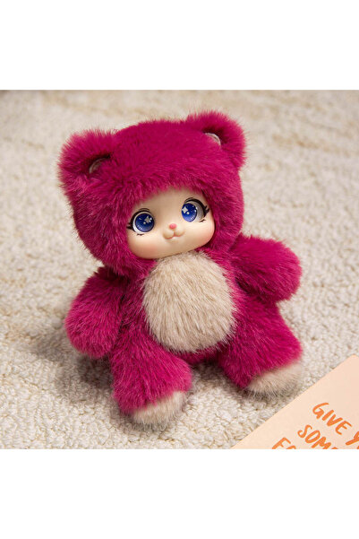 Choice ألعاب حيوانات لطيفة من الفينيل الأحمر، 18 سم، بتصميم كاواي، على شكل وج...