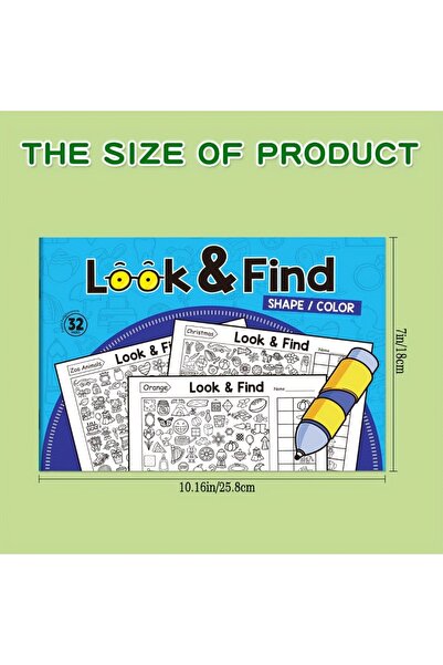 Choice كتاب تلوين للأطفال للبحث عن الأشياء المخفية، يحتوي على أكثر من 100 نشا...