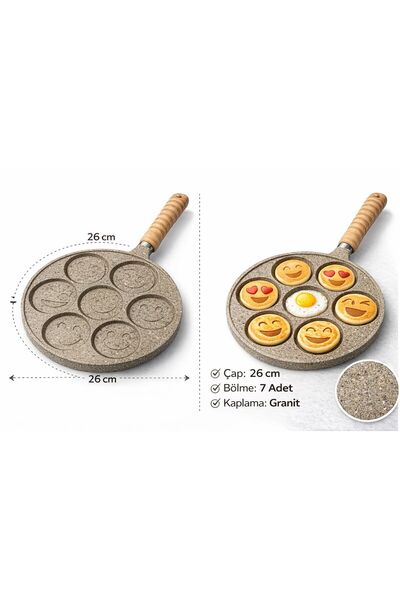 ela777 |   مقلاة الفطائر |   إيموجي |   المنك |   28 سم