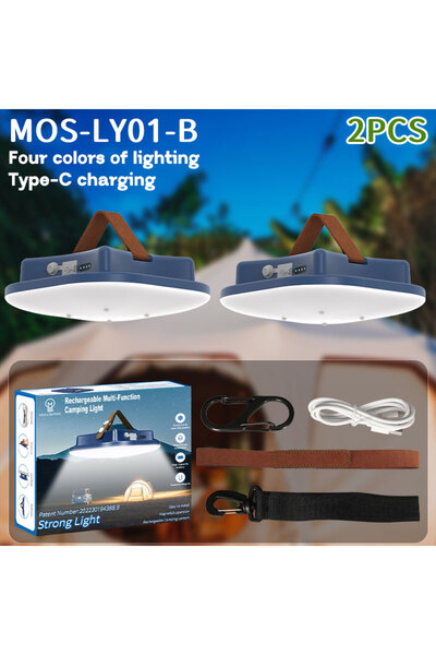 Choice 80W-LY01-Blue-2PCS MOSLIGHTING 80W Camping Lantern Portable Flashlight...