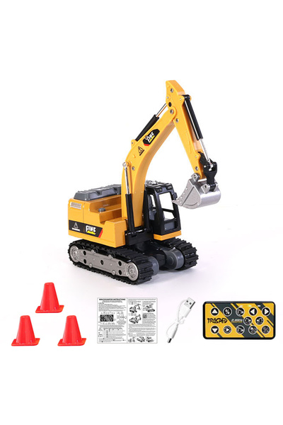 Choice حفارة تعمل بالتحكم عن بعد بمقياس 1/64، شاحنات رافعة شوكية تعمل بالتحكم...