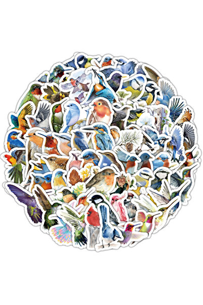 Choice1 مجموعة من 100 ملصق لطيف على شكل طيور كاواي، لوازم مكتبية جمالية، مناس...