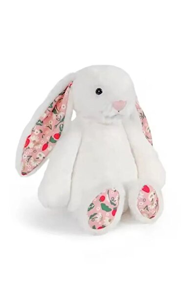 Choice دمية أرنب بوني القطيفة ذات الأذنين المزينة بالزهور، دمية محشوة لطيفة، ...