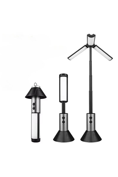 Choice مصباح تخييم قابل للسحب YD2324 بقوة 1000 لومن، محمول، قابل لإعادة الشحن...