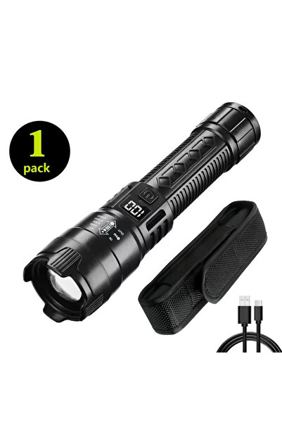 Heinast ZOOM 1PC-Torch Holster High Strong Power Led Flashlights 2000LM Tacti...