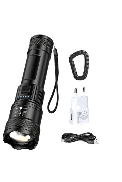 Choice 1PC Set A Super Bright Flashlight USB Rechargeable LED Long Range Tact...