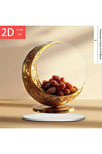 Choice A 1pcs2D Full Moon Ornament Multi functional Desktop Decora Suitable f...