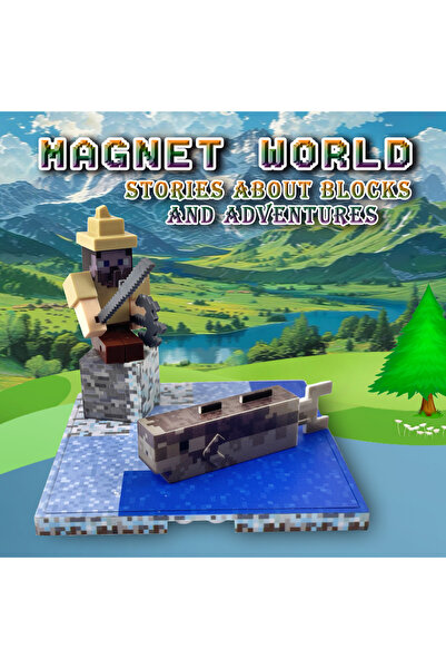 Choice T9942 عالم مغناطيسي - سلسلة كرتونية، مكعبات بناء حيوانات مغناطيسية