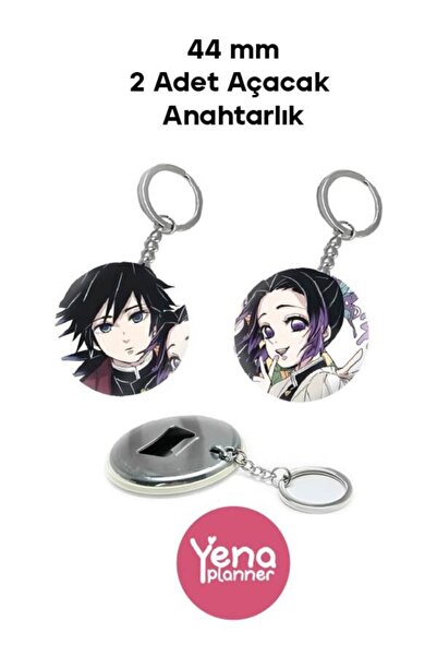 Yenaplanner مجموعة زينة حقائب قاتل الشياطين / مجموعة شارات / مجموعة سلسلة مفا...