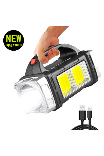 Heinast Fixed Focus Silver 2cob small New Upgrade Rechargeable High Power Sol...