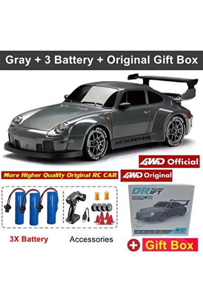 Choice سيارة دريفت جديدة تعمل بالتحكم عن بعد رباعية الدفع، بحجم كامل 1:24، عل...