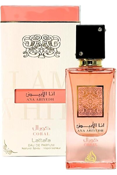 Lataffa Perfumes Ana Abiyedh Coral Eau de Parfum, Peach Watermelon Orange, Co...