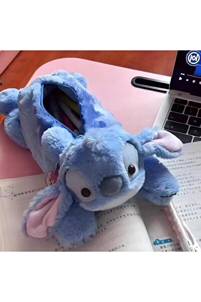 Miniso A Disney Stitch Pencil Case Multifunctional Storage Stationery Bag Fas...