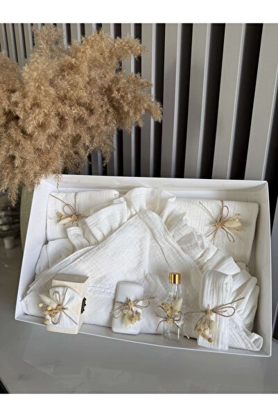 Duomar Trusou botez muselină alb