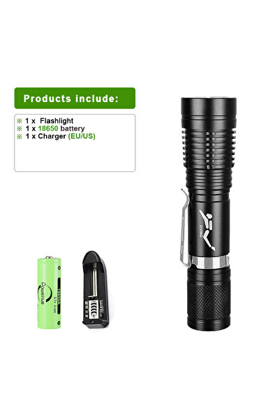 Choice HQ304 Diving flashlight charging strong light XHP70 focus long flashli...