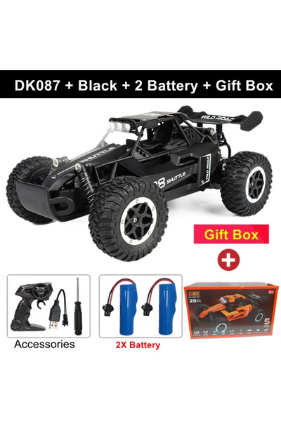 Choice سيارة تحكم عن بعد DK087 سوداء اللون، صندوق 2B، سيارة سباق دريفت RC بمق...