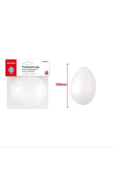 MOTARRO Polystyrene Paintable Eggs ME003-100 – White Styrofoam Foam Eggs for ...