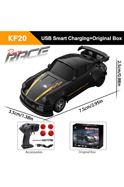 Choice سيارة KF20 سوداء OB بمقياس 1/64، تعمل بتردد 2.4 جيجا هرتز، سيارة تحكم ...