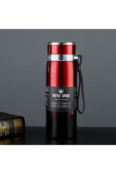 Choice 1000ML Red 1L Thermal Water Bottle Keep Cold and Hot Water Bottle Ther...