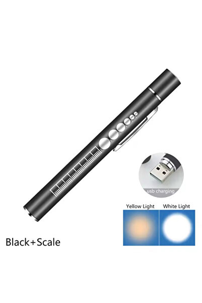 Choice 037SDT-Black1 Mini Portable Penlight LED Flashlight Oral Pupil Medical...