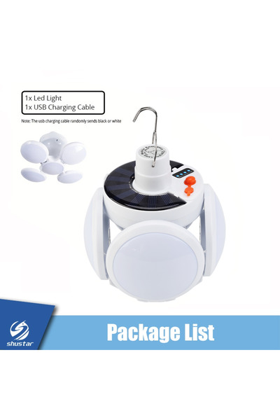 Choice Pack list Solar/USB Rechargeable LED Bulb Light Outdoor Folding Light ...