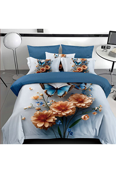 OEM Bed linen with elastic 180x200 for double bed 2 people, 4 pieces, DREAM-0713
