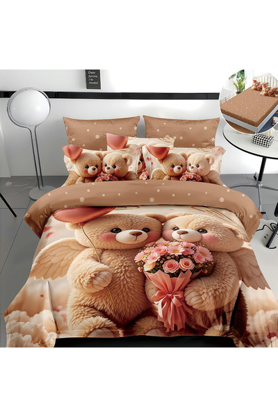 OEM Bed linen with elastic 180x200 for double bed 2 people, 4 pieces, Finet, ...