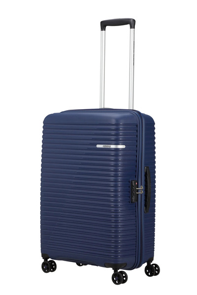 American Tourister LIFTOFF Cabin Troller Navy Blue - 55/20 cm, 4 H-Spin Wheels