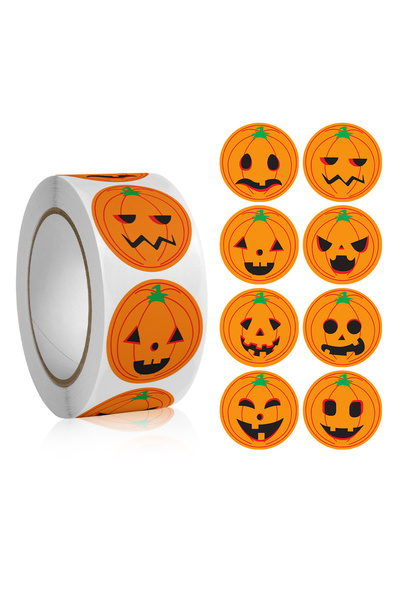 Choice H0420-500 قطعة، 500 قطعة/لفة، لفائف ملصقات الهالوين، ملصقات الهالوين ا...