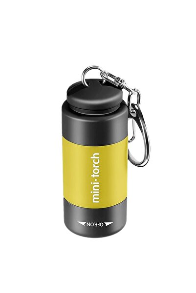 Choice مصباح صغير أصفر اللون، يُعلق على سلسلة مفاتيح، قابل لإعادة الشحن عبر م...