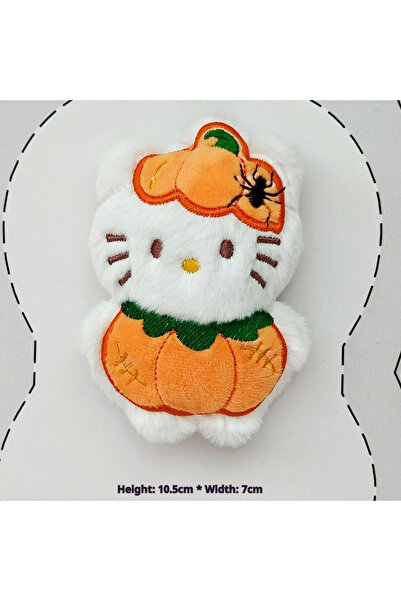 Choice C New Cute Kitten Plush Keychain Cartoon Halloween Funny Cross Dressin...