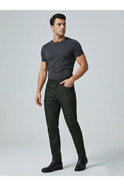 dcn giyim 1985 Men's Regular Fit Soft Texture Trousers-1717