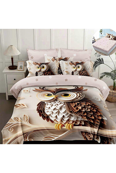 OEM Bed linen with elastic 180x200 for double bed 2 people, 4 pieces, DREAM-0730