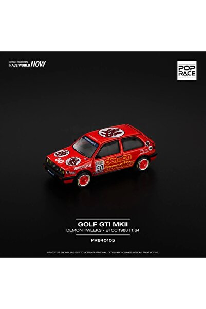 HOT WHEELS Pop Race 1/64 - Volkswagen Golf GTI MK2 Golf Team DemonTweeks BTCC...