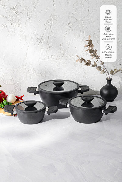 Emsan Diamente 6 Piece Midi Cookware Set
