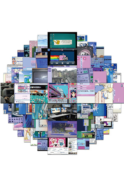 Choice ٦٤ قطعة من ملصقات ويب كور القديمة الإبداعية لتزيين حافظات الهواتف، ودف...