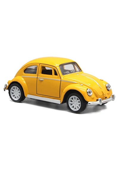 Choice3 سيارة فولكس فاجن بيتل صفراء بمقياس 1/36، مصنوعة من المعدن المصبوب، تع...